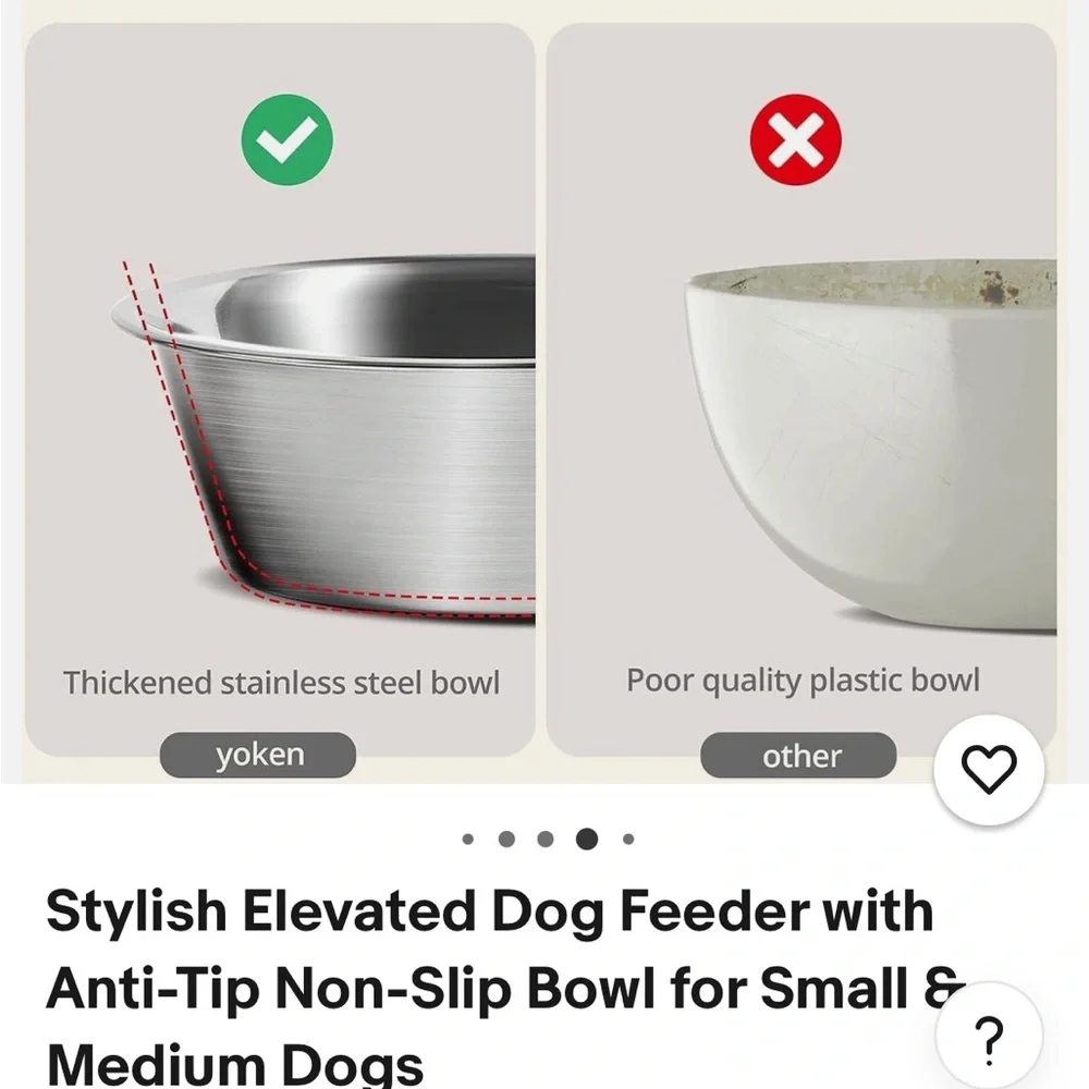 Pet Dish - Elevated Pet Dish - Small/Medium Dog